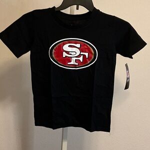 NFL Kids Black and Red SF Logo T-Shirt